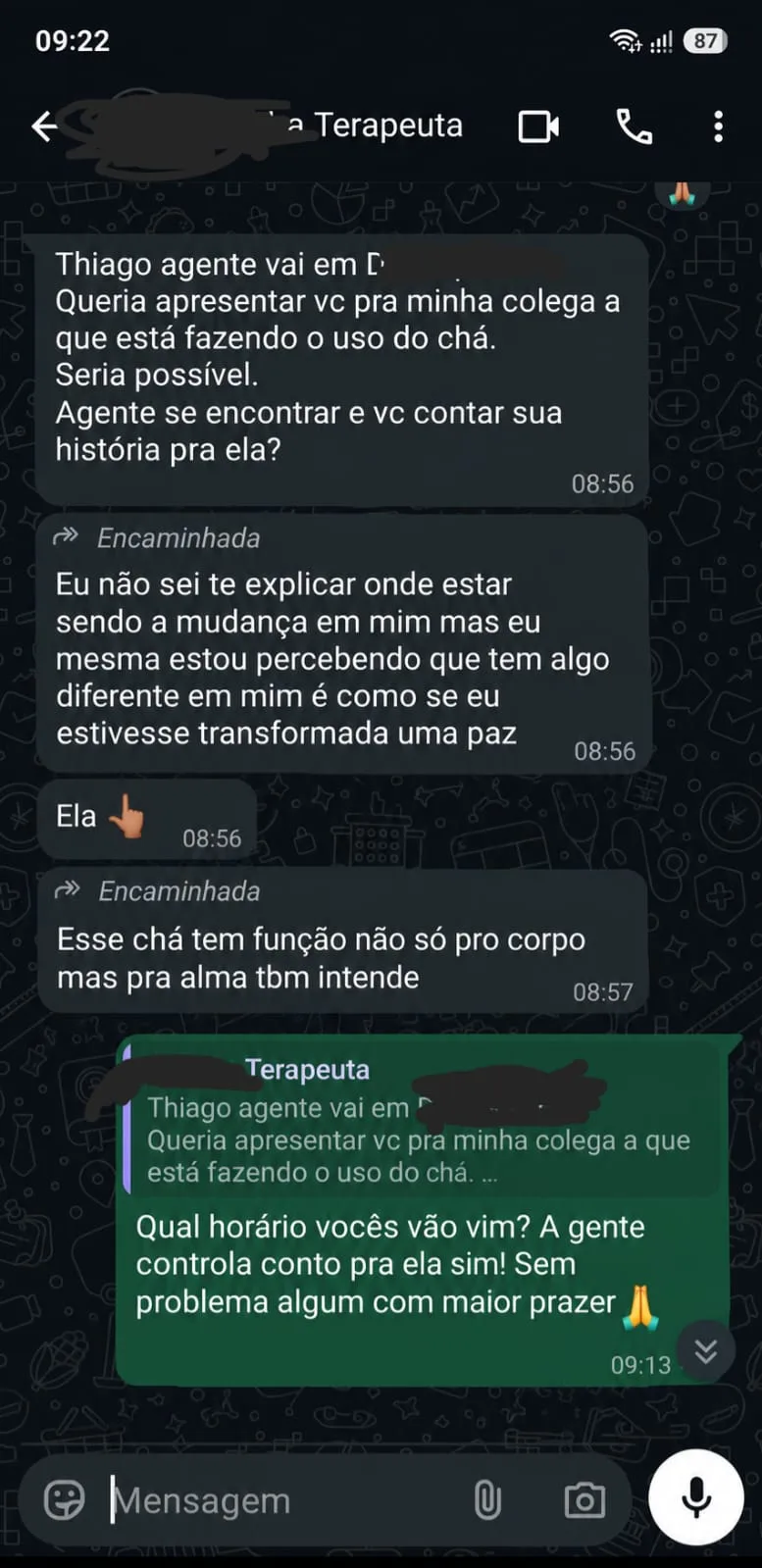 Captura de depoimento de cliente 5