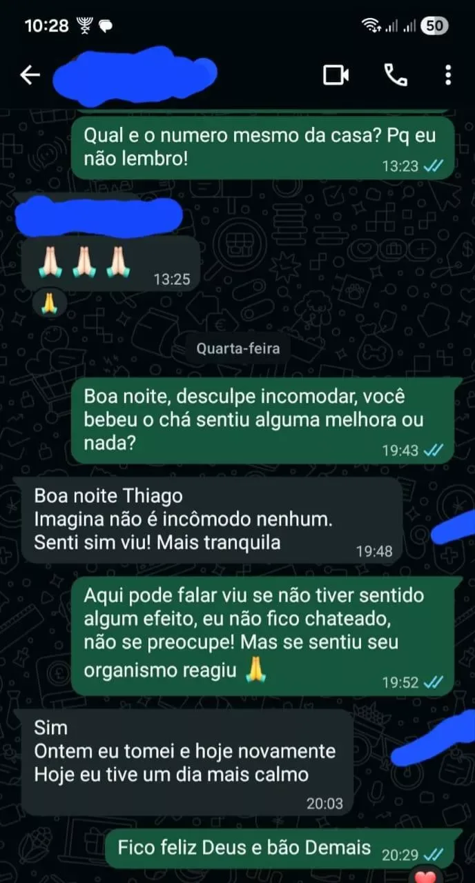 Captura de depoimento de cliente 1