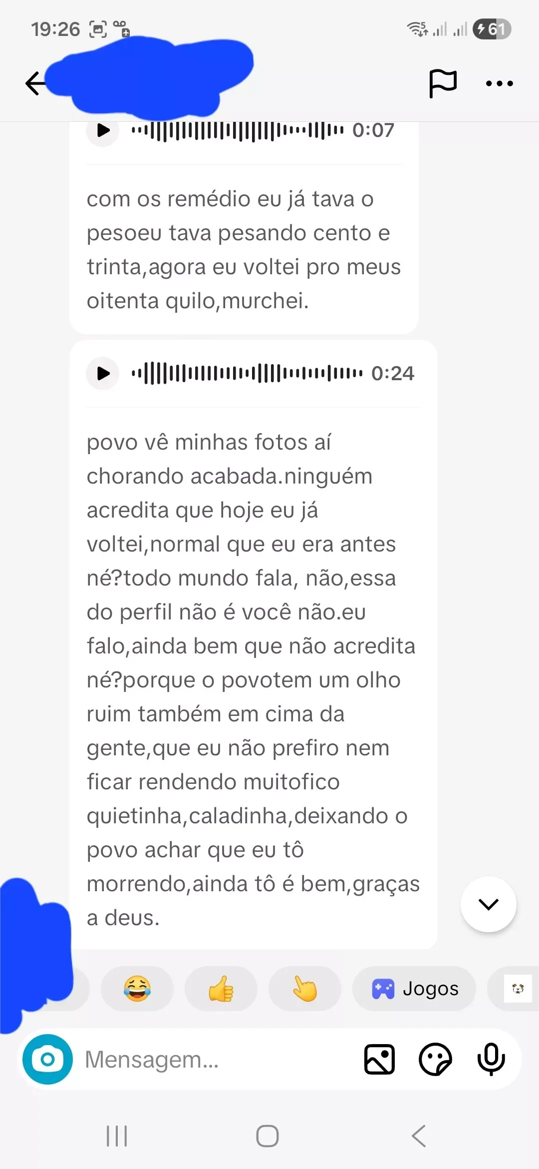 Captura de depoimento de cliente 3